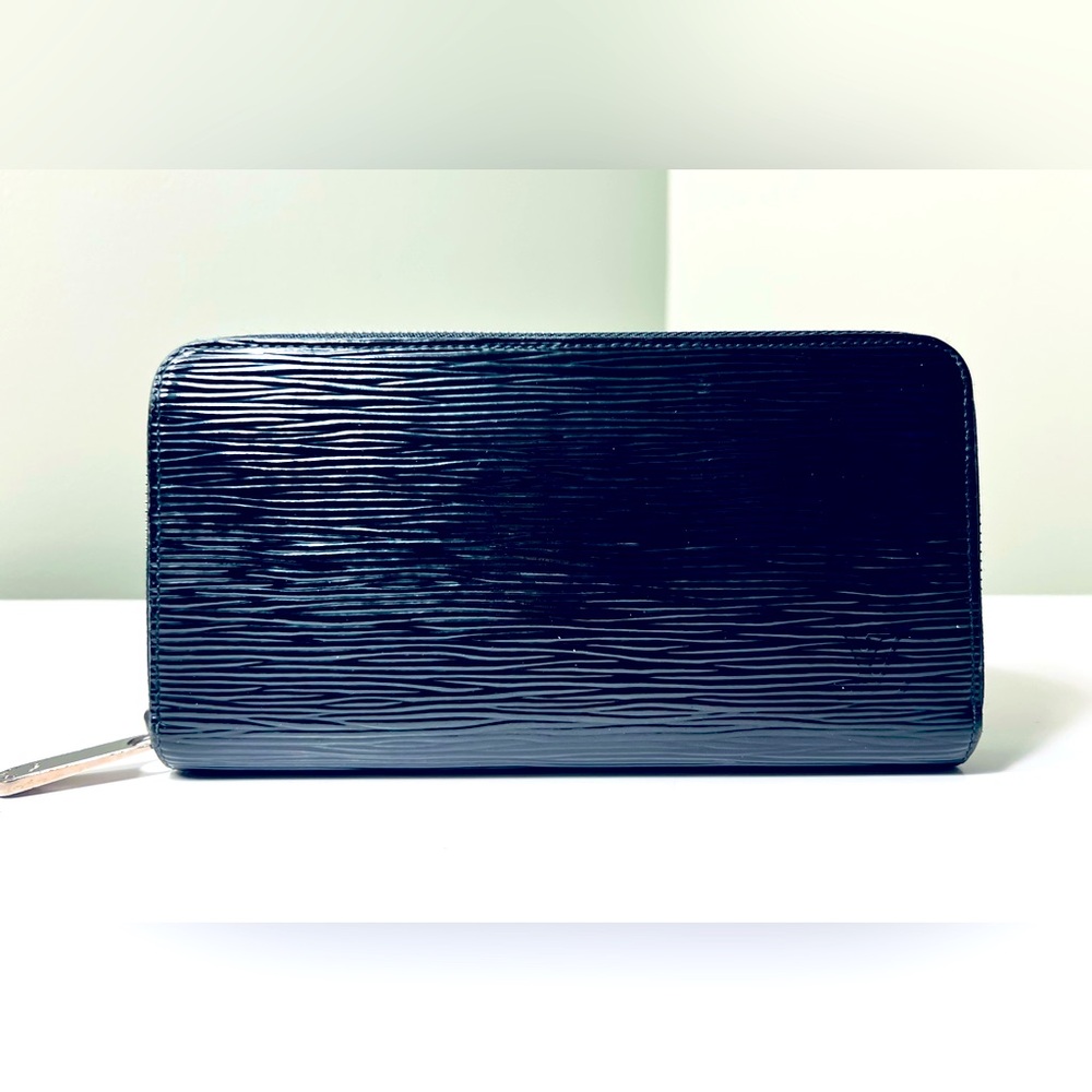 Louis Vuitton Black Electric Epi Zipper Wallet